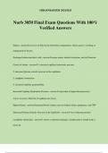 Nurb 3050 Final Exam Questions With 100&percnt; Verified Answers