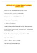 CEC EXAM WITH COMPLETE QUESTIONS AND ANSWERS 2022 