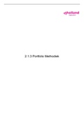 2.1.3 Portfolio Methodiek Social Work jaar 2 (MET BIJLAGEN!!)