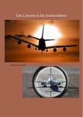 Unit 3: Security in the Aviation Industry