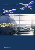 Unit 3: Security in the Aviation Industry