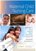 Test Bank For Maternal Child Nursing Care 7th Edition by Shannon E. Perry, Marilyn J. Hockenberry, Mary Catherine Cashion  2022; Complete Study Guide