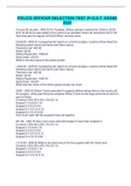 POLICE OFFICER SELECTION TEST &lpar;P&period;O&period;S&period;T&period; EXAM&rpar; 2022