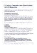 25Qw&sol;exp Delegation and Prioritization - NCLEX Questions&lpar;For nursing students&period;&rpar;already graded 100&percnt; pass&excl;