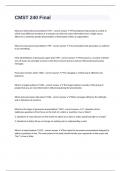 CMST 240 Final questions with 100&percnt; correct answers