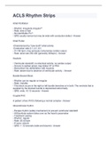 ACLS Rhythm Strips study guide with complete solutions&period;