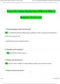 Texas Fire Alarm Practice Test TFM 11 & TFM 12 2025 Actual Questions with 100&percnt; Correct Answers &vert; Verified &vert; Latest Update 2024 &sol; 2026