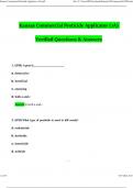 Kansas Commercial Pesticide Applicator &lpar;1A&rpar; Actual 2026 Questions with 100&percnt; Correct Answers &vert; Verified &vert; Latest Update 2026 &sol; 2027