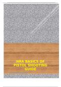 NRA Basics of Pistol Shooting guide 