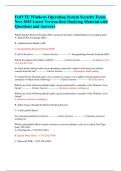 FedVTE Windows Operating System Security Exam  New 2025 Latest Version Best Studying Material with  Questions and Answers