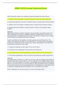 NMNC 4510 Concept Synthesis Exam &vert; Questions&comma; Answers and Rationales