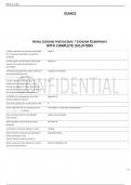 Army License instructors &lowbar; License Examiners WITH 100- SUIRE ANSWERS