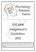 PYC4808 Assignment 6 2022