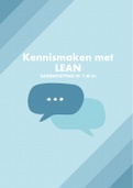 Samenvatting Kennismaken met Lean, ISBN: 9789024438006 Hoofdstukken 1 t/m 4