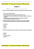  BIOLOGICAL 101>Prescotts Principles of Microbiology Latest  Test Bank