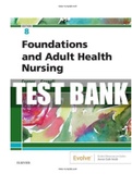 Adult Health Nursing 8th Edition Cooper Test Bank
