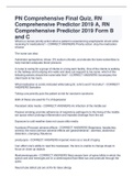 ATI PN Comprehensive Final Quiz, RN Comprehensive Predictor 2019 A, RN Comprehensive Predictor 2019 Form B and C