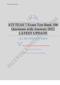 ATI TEAS-V6  AND 7NEW FILE (ALL SECTIONS) QUESTIONS & ANSWERS 2022 LATEST UPDATE  BUNDLE AT  A PRICE OF ONE