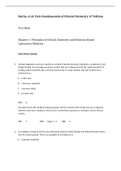 Tietz Fundamentals of Clinical Chemistry, Burtis - Exam Preparation Test Bank (Downloadable Doc)