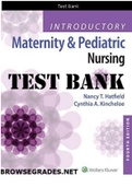 TEST BANK for Introductory Maternity and Pediatric Nursing 4th Edition by Nancy T&period; Hatfield&comma; Cynthia Kincheloe&period; All Chapter 1-42&period; 663 Pages