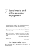 Social media and online consumer engagement notes 