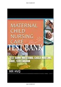 Maternal Child Nursing Care 5th Edition Perry Test Bank