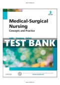 Medical Surgical Nursing Concepts And Practice 3rd Edition Dewit Test Bank