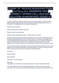 Chapter 16 - Nursing Assessment Potter and Perry ALL ANSWERS 100&percnt; CORRECT SPRING FALL-2022&sol;2023 SOLUTION GUARANTEED GRADE A&plus;