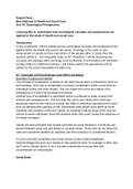 Level 3 Health and Social Care Unit 10 aim a and b 
