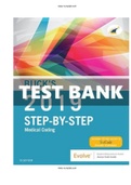 Buck’s Step by Step Medical Coding 2019 Edition 1st Edition Elsevier Test Bank ALL CHAPTER INCLUDED  1 - 27 | TEST BANK | COMPLETE GUIDE A+