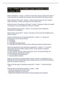 TNCC Notes for Written Exam Questions And Answers 2022