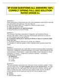 3P EXAM QUESTIONS ALL ANSWERS 100% CORRECT SPRING FALL-2022 SOLUTION RATED GRADE A+
