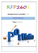RFP2601 PORTFOLIO 2022