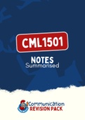 CML1501 - Summarised NOtes