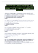 Fortinet NSE5_FAZ-6.0 Practice Test Questions ALL ANSWERS 100% CORRECT SPRING FALL-2022 LATEST GUARANTEED GRADE A+