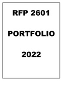 RFP 2601 Portifolio 2022 at reasonable. High quality work.