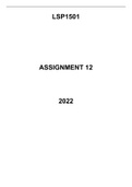 LSP1501 Assignment 13 at a reasonable price. High quality work