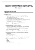 Test bank for Psychology Modules for Active Learning&comma; 12th Edition - Dennis Coon Chapter 10 Module 10&period;1-10&period;4 With Answers