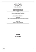 ADVANCED SUBSIDIARY (AS) General Certifi cate of Education 2022 MARK SCHEME 11925.01 F Government and Politics Assessment Unit AS 1 assessing The Government and Politics of Northern Ireland [SGP11]