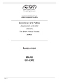 ADVANCED SUBSIDIARY (AS) General Certificate of Education 12431.01 Government and Politics Assessment Unit AS 2 assessing The British Political Process [SGP21] latest 2022
