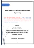 THE DESIGN OF POWER ELECTRONIC DC&sol;DC CONVETER POWERING FLOODLIGHT AND CHARGING BATTERY &lpar;WITH SIMULATION FILES&rpar;