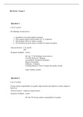 BUSI 411 Exam 3 (Version 5), Verified And Correct Answers, Liberty Univ