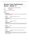 NURS-6521N-35-Advanced Pharmacology Test Final Exam - Week 11 (100/100 Points)