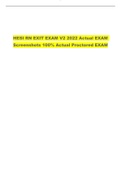 HESI RN EXIT EXAM  V2 2022 Actual EXAM Screenshots 100% Actual Proctored EXAM
