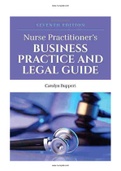 Nurse Practitioner’s Business Practice and Legal Guide 7th Edition Buppert Test Bank