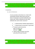 HESI Extra Credit Module 10 Exam QUESTIONS AND ANSWERS SATISFACTION GUARANTEED SUCCESS LATEST UPDATE 2022&sol;2023 GRADED A&plus;