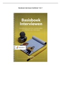 Samenvatting GEHELE BOEK Basisboek Interviewen 5e druk