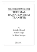 Thermal Radiation Heat Transfer 6th Edition Howell Solutions Manual