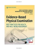 Evidence-Based Physical Examination Best Practices for Health & Well-Being Assessment 1st Edition Test Bank