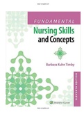 Fundamental Nursing Skills and Concepts 11th Edition Timby Test Bank